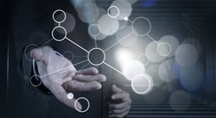 businessman hand showing blank flow chart on new modern computer as concept with bokeh exposure businessman hand showing blank flow chart on new modern computer as concept with bokeh exposure